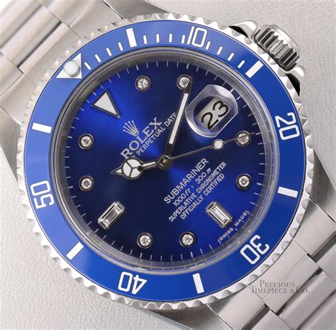 rolex submariner or bleu